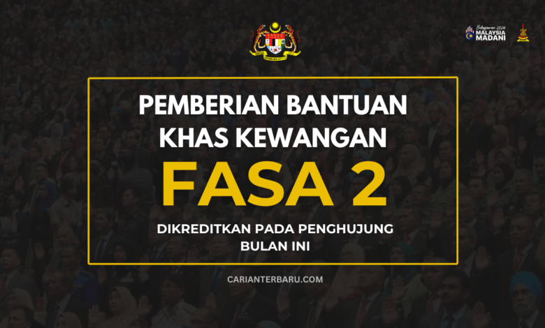 Rasmi : Bantuan Khas Kewangan Dikreditkan Hujung Bulan Ini