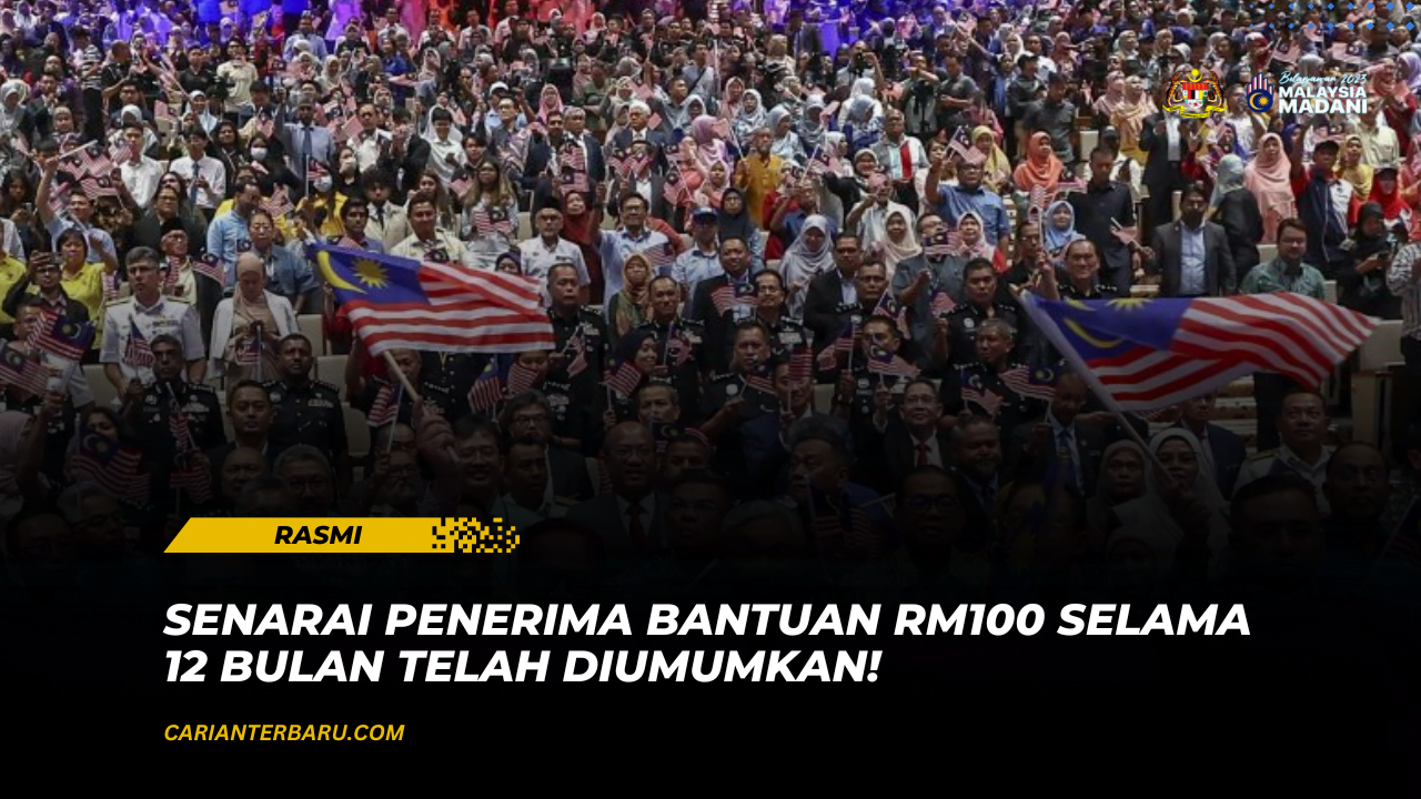 MySARA 2024 : Senarai Penerima Bantuan RM100 (12 Bulan)