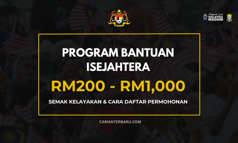 Program Bantuan iSejahtera : Panduan Daftar Permohonan