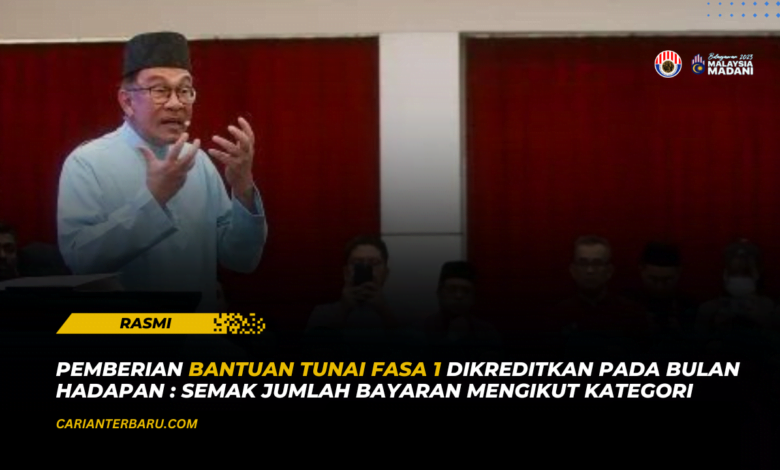 MySTR 2024 : Bayaran Fasa1 Dikreditkan Pada Bulan Hadapan