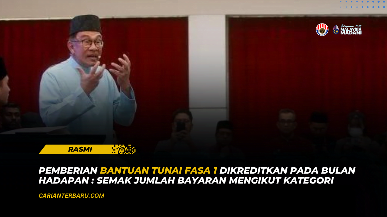 MySTR 2024 : Bayaran Fasa1 Dikreditkan Pada Bulan Hadapan