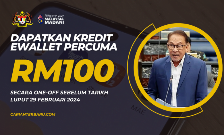 eMADANI 2024 : Kredit RM100 Boleh Digunakan Sebelum 29 Feb