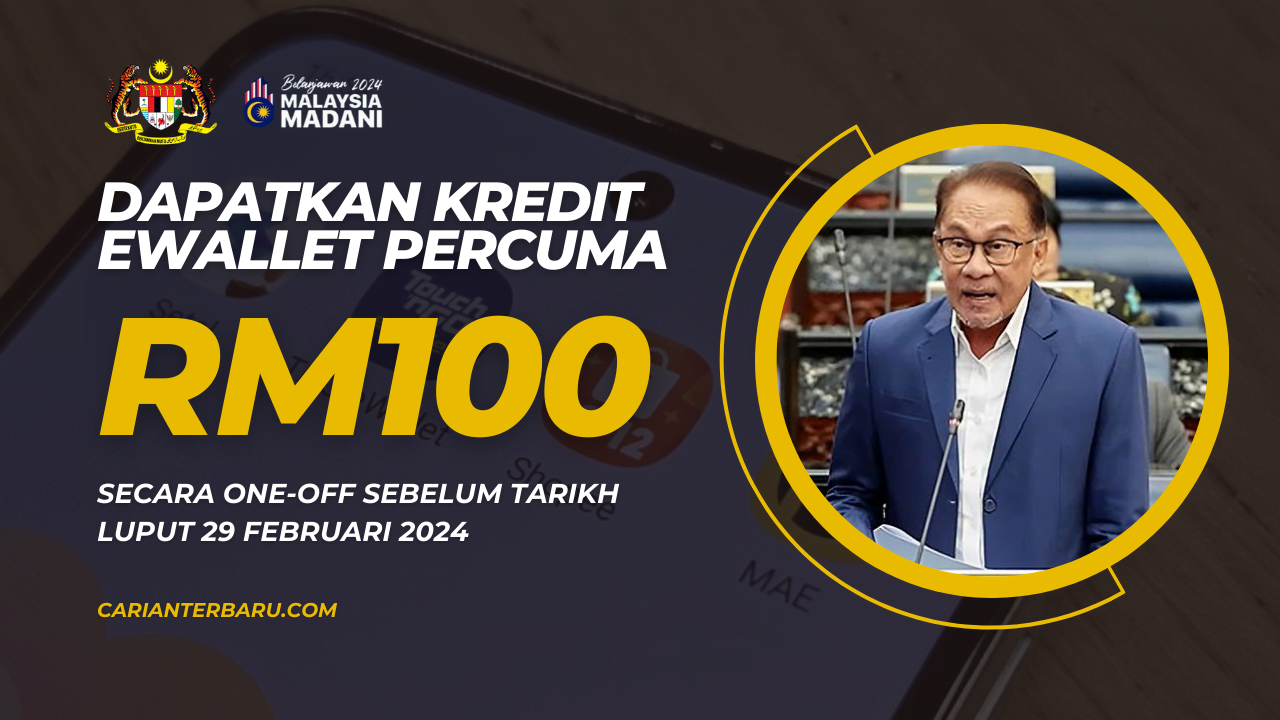 eMADANI 2024 : Kredit RM100 Boleh Digunakan Sebelum 29 Feb