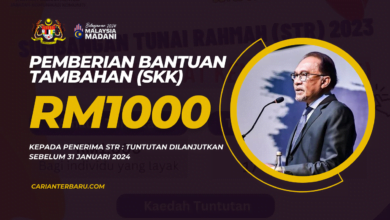 SKK 2024 : Bantuan Tambahan RM1000 Untuk Penerima STR