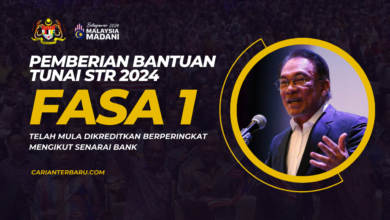 STR 2024 : Bantuan Tunai Fasa 1 Telah Mula Dikreditkan