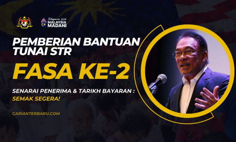 Bantuan STR Fasa Ke-2 : Senarai Penerima & Tarikh Bayaran