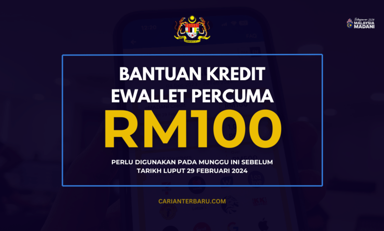 Bantuan eMadani : Kredit RM100 Perlu Digunakan Minggu Ini