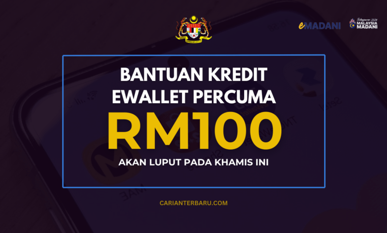 eMADANI : Bantuan eWallet Bernilai RM100 Akan Luput Khamis Ini