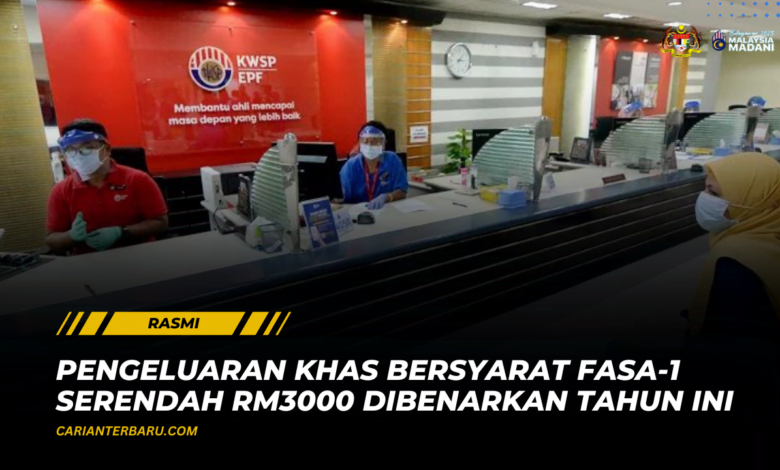 Pengeluaran KWSP Bersyarat Fasa-1 : Serendah RM3000 (FSA2)