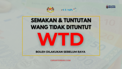 WTD : Wang Tidak Dituntut Boleh Disemak Sebelum Raya