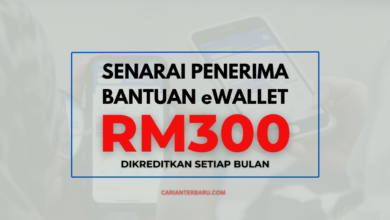 Senarai Penerima Bantuan eWallet RM300 Sebulan : Cek Segera