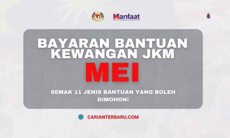 Bayaran Bantuan Kewangan JKM Mei 2024 - Semak Disini