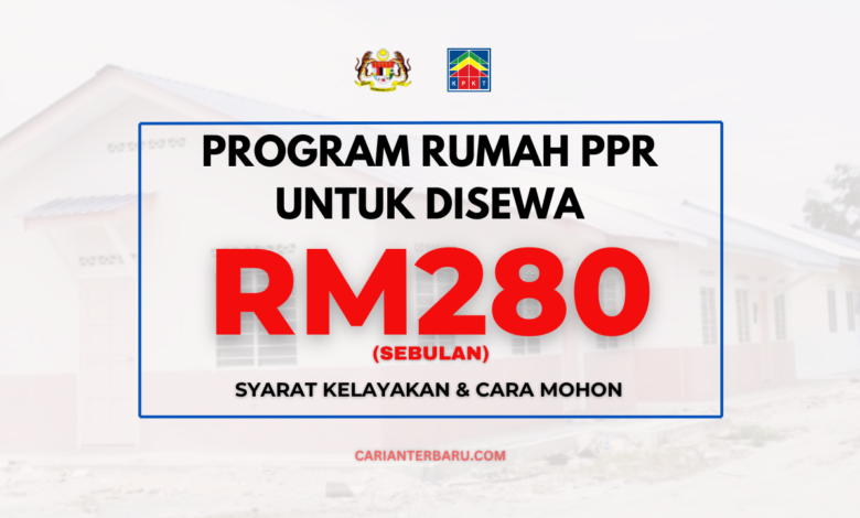 Rumah PPR Untuk Disewa RM280 Sebulan : Semak Disini