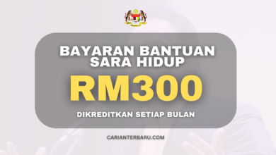 Pembayaran Bantuan Sara Hidup RM300 :Dikreditkan Setiap Bulan