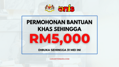 Permohonan Bantuan Khas (ANIS) : Dibuka Sehingga 31 Mei