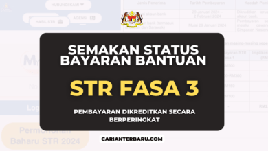 Semakan Status Bantuan STR : Pembayaran Fasa Berikutnya