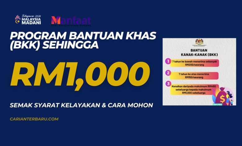 BKK : Program Bantuan Khas Sehingga RM1000 Sebulan