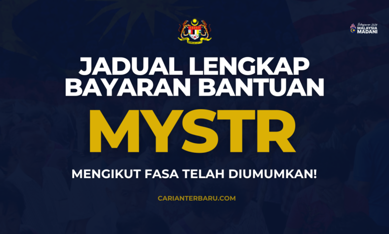 MySTR : Jadual Lengkap Bayaran Bantuan Tunai Tahun 2024