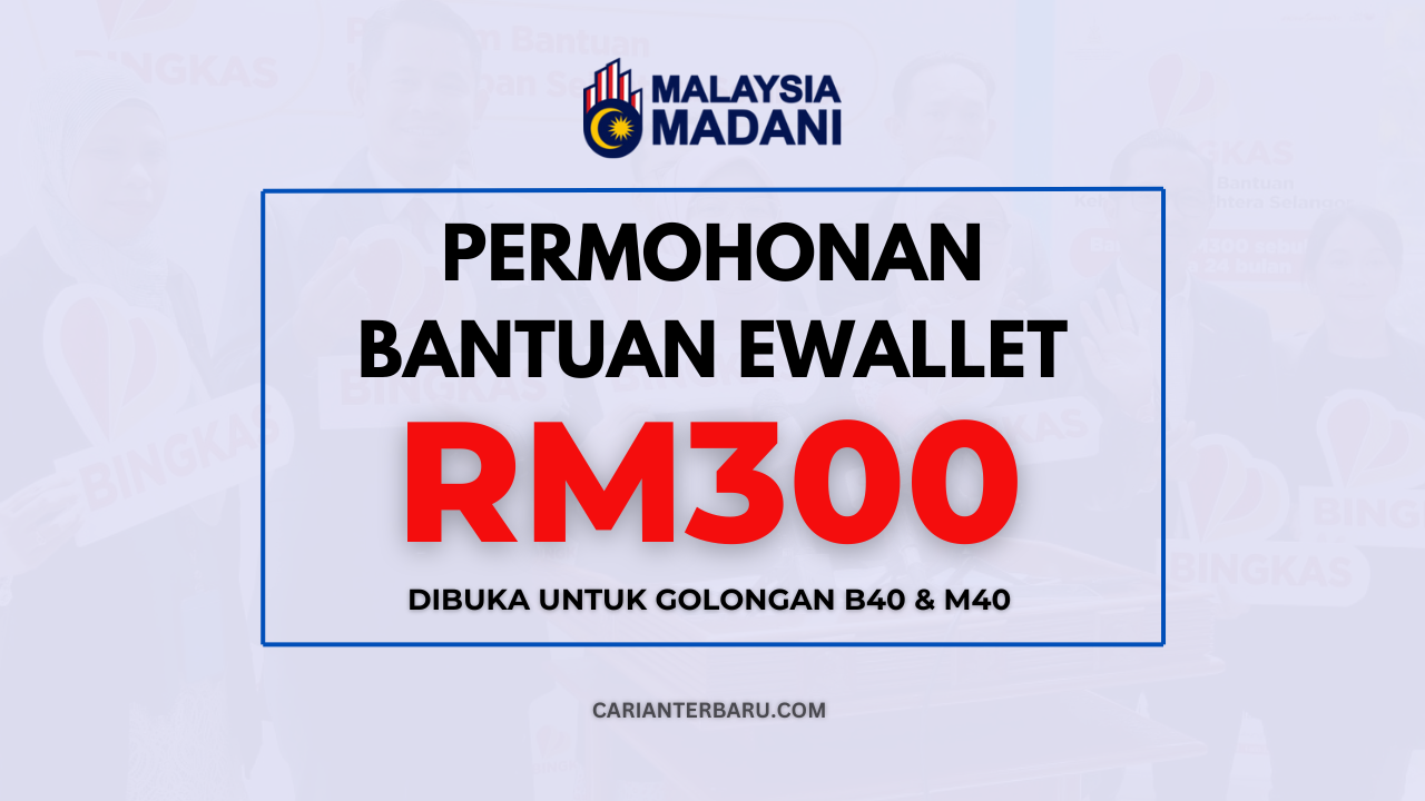 Bingkas Ewallet : Bantuan RM300 Dikreditkan Setiap Bulan