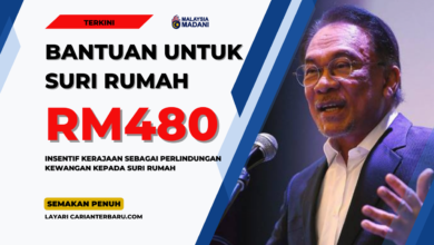 Insentif Bantuan Suri Rumah Berjumlah RM480 Setahun