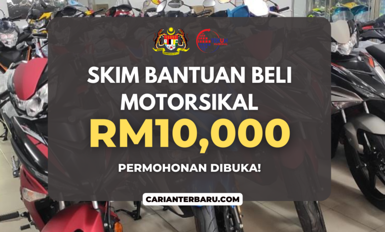 Skim Bantuan Beli Motorsikal RM1,000 - RM10,000 Dibuka