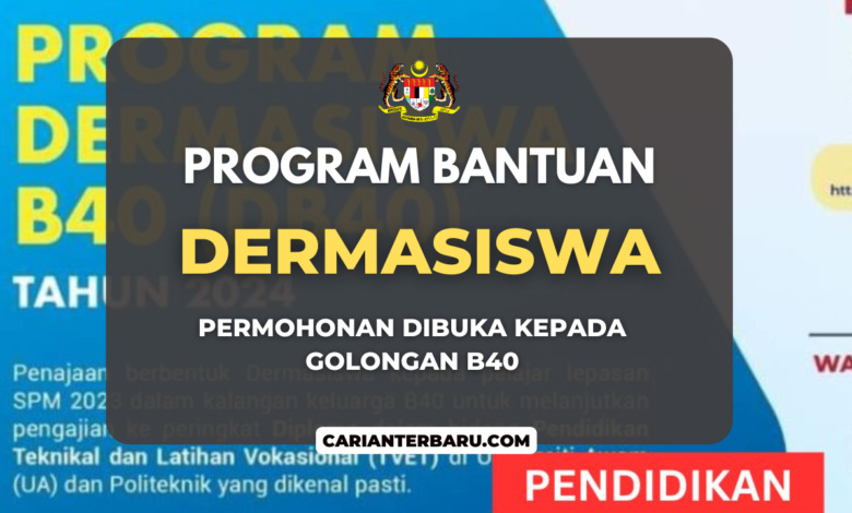 Program Dermasiswa B40 : Permohonan Dibuka 5 Ogos Ini