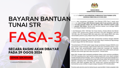 Rasmi : Bayaran STR Fasa Ke-3 Dikreditkan 29 Ogos Ini