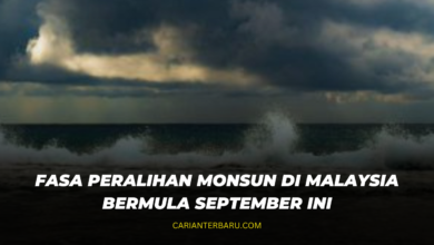 Fasa Peralihan Monsun bermula Hujung September Ini