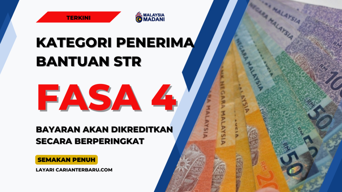 Kategori Penerima Bayaran Bantuan Tunai STR Fasa 4