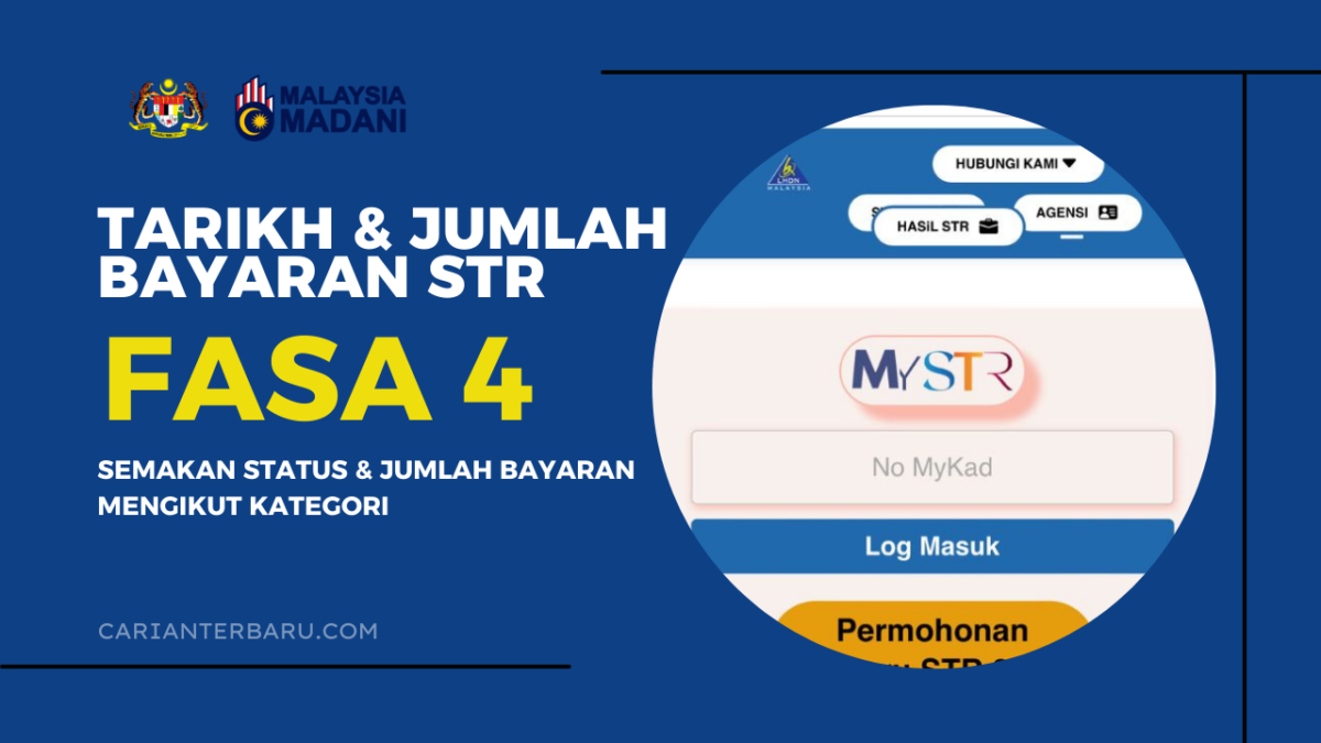 Semakan Tarikh & Jumlah Bayaran STR Fasa Ke-4