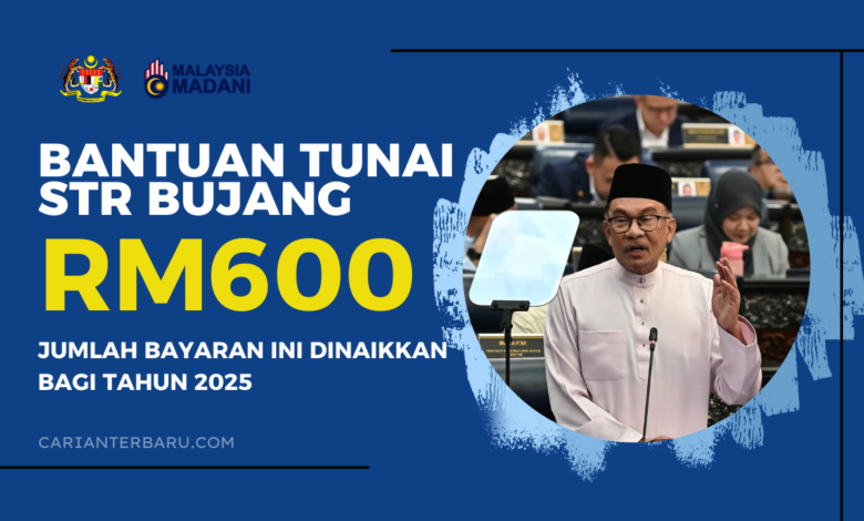 Bantuan STR Bujang 2025 - Kadar Jumlah Bayaran RM600