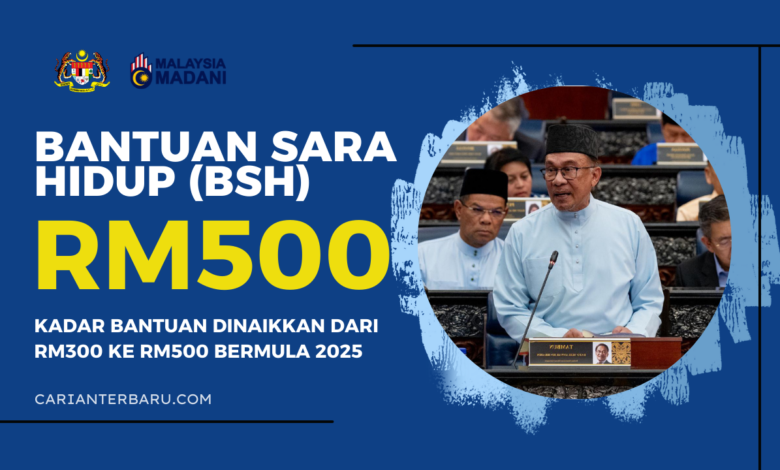 Bantuan Sara Hidup 2025 - Kadar Dinaikkan Kepada RM500