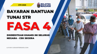 Bayaran STR Fasa 4 Dikreditkan Khamis Ini - Cek Segera