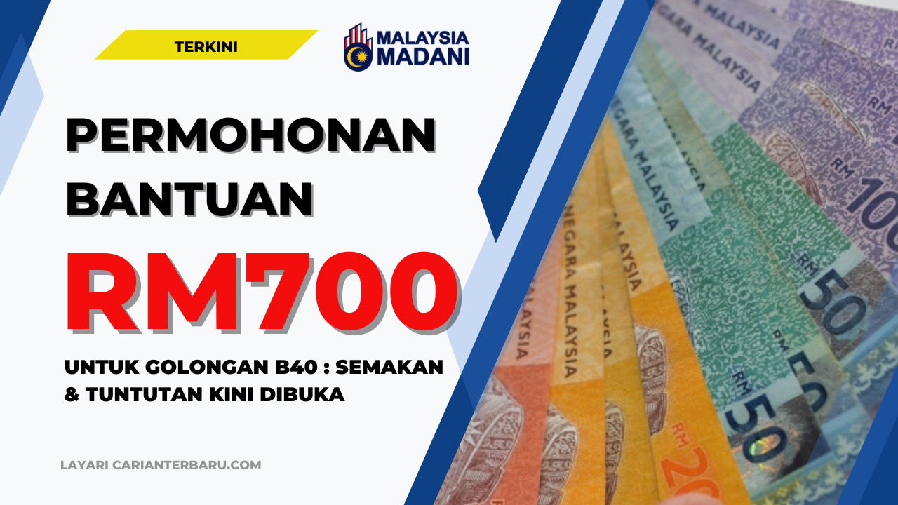 Permohonan Bantuan RM700 Kini Dibuka Melalui Skim MySalam