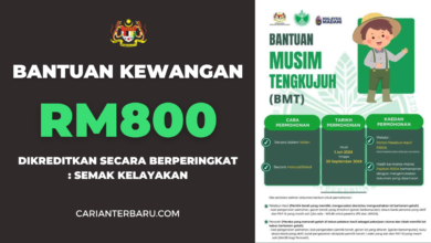 Baharu : Bantuan Kewangan RM800 Dikreditkan Berperingkat