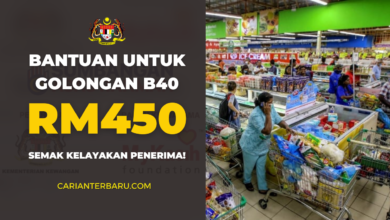 Bantuan RM450 Untuk B40 : Kelayakan Penerima