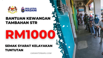 Bantuan Tambahan STR RM1000 : Syarat Layak Tuntut