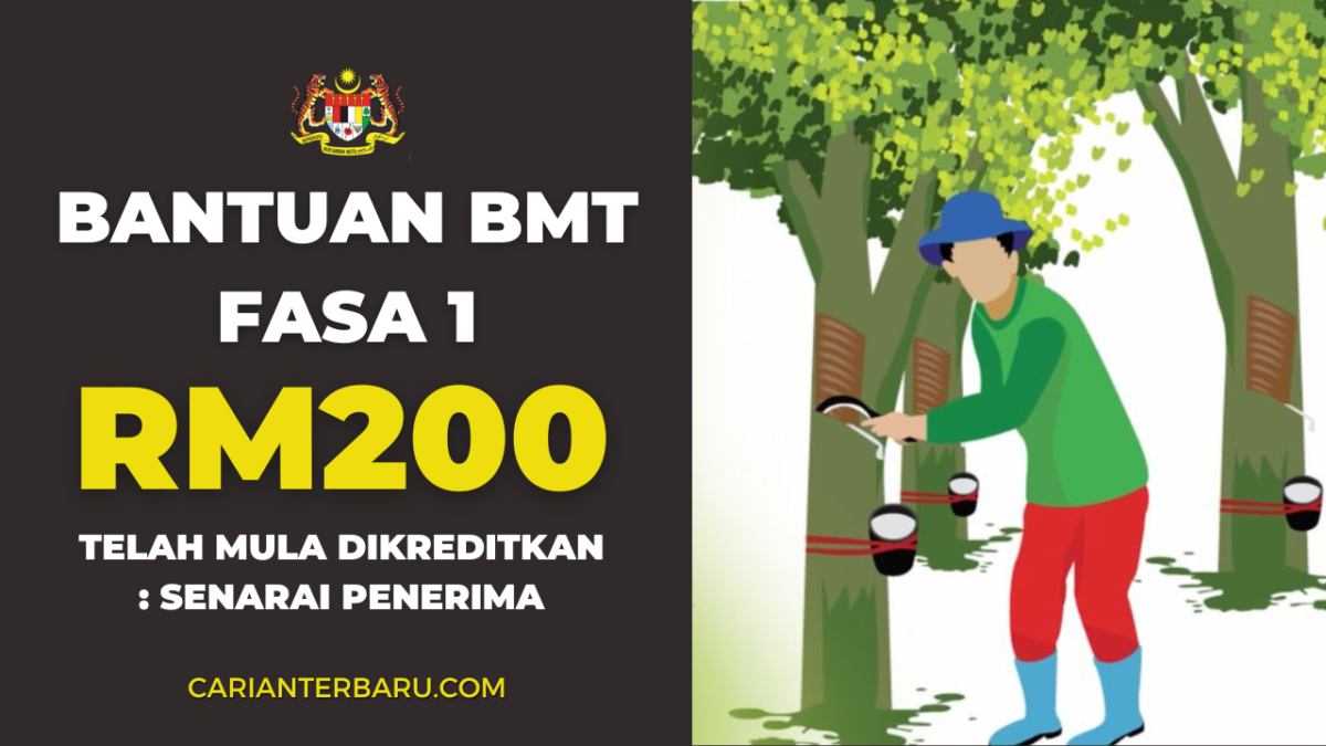 BMT FASA 1 : BANTUAN BERJUMLAH RM200 DIKREDITKAN