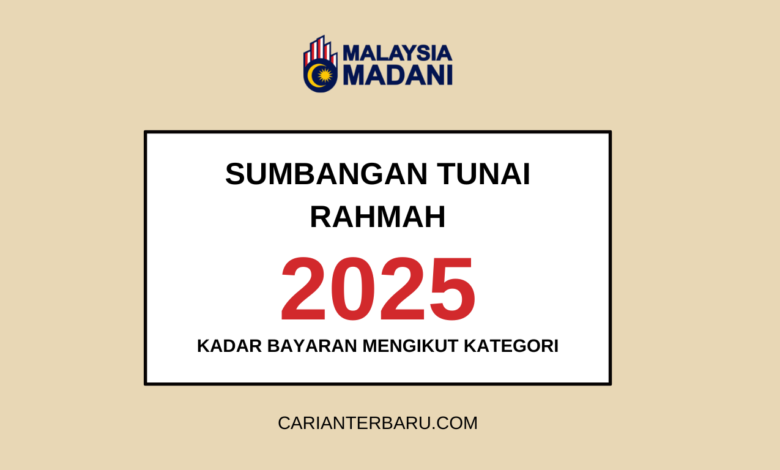 Sumbangan Tunai Rahmah 2025 : Kadar Bayaran Bantuan