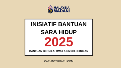 Inisiatif Sara Hidup 2025 : Bantuan Bernilai RM50 & RM100