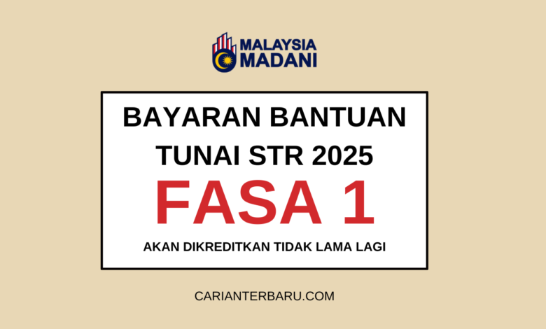 Pemberian STR Fasa-1 Tahun 2025 Tidak Lama Lagi