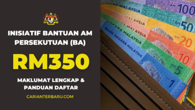 Inisiatif Bantuan Am Persekutuan : RM100 - RM350 Sebulan