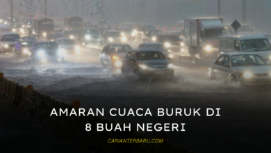 Notis Amaran Cuaca Buruk Di 8 Negeri Hari Ini