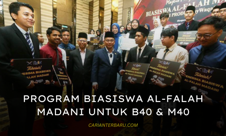 Bantuan Biasiswa Al-Falah Madani Untuk B40 & M40