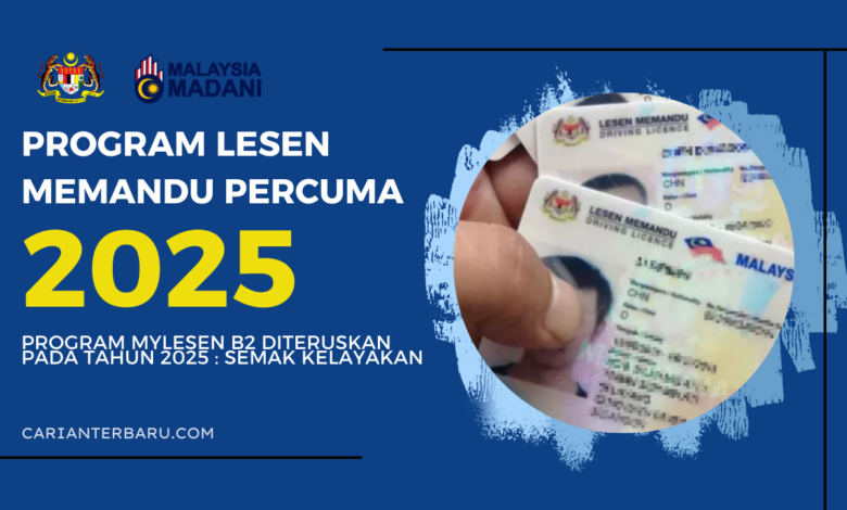 Program Lesen Memandu Percuma untuk Rakyat Malaysia 2025