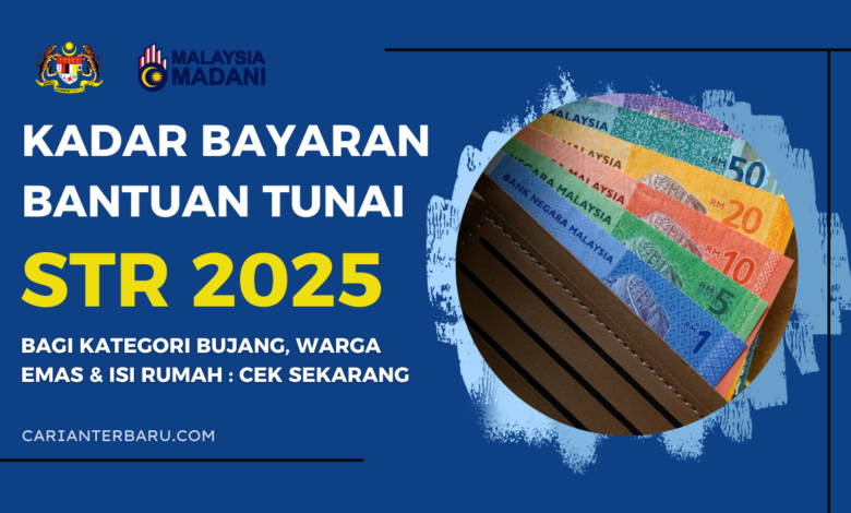 STR 2025 : Kadar Bayaran Bantuan Mengikut Kategori