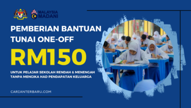 BAP : Bantuan RM150 Untuk Pelajar Sekolah Rendah & Menengah