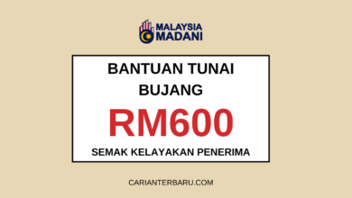 MySTR : Bantuan Tunai RM600 Untuk Kategori Bujang 2025