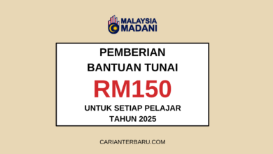 BAP - Bantuan Tunai RM150 Untuk Setiap Pelajar Tahun 2025