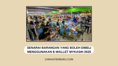 E-Wallet MyKasih 2025 : Senarai Barang Yang Boleh Dibeli